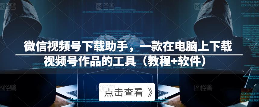 微信视频号下载助手,一款在电脑上下载视频号作品的工具(教程+软件)